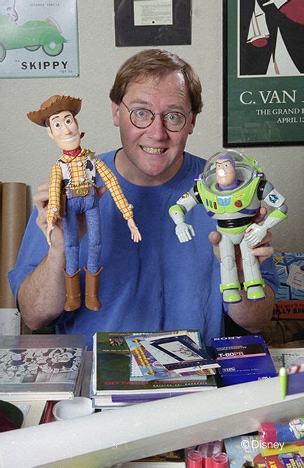 John Lasseter With Woody And Buzz Circa 1994 Disney The Incredibles