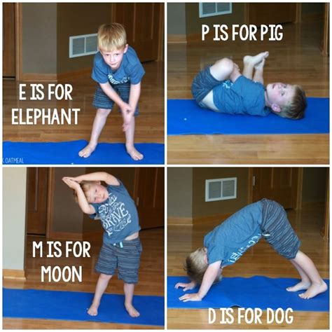 Alphabet Yoga A Pose For Each Letter Of The Alphabet Moving And