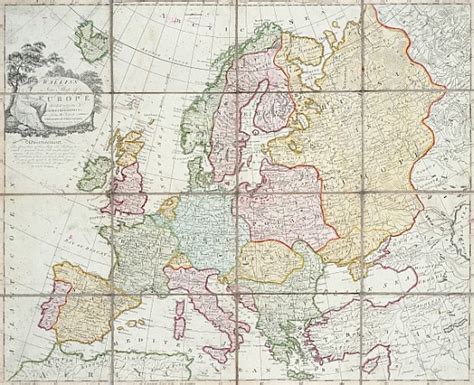Walliss New Map Of Europe Divided Into English School As Art Print