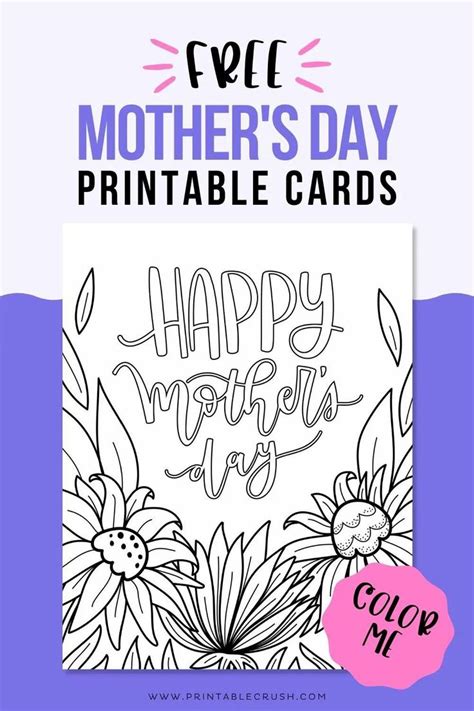 Free Printable Mothers Day Card Coloring Page Card In 2022 Printable Coloring Cards Diy