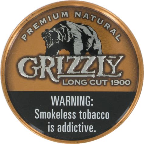 Grizzly Premuim Natural Long Cut Smokeless Tobacco 12 Oz Frys Food