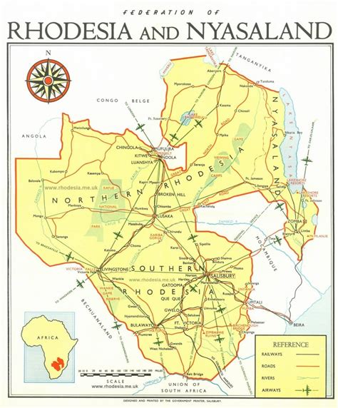 Rhodesian Maps Archive Of Rhodesia