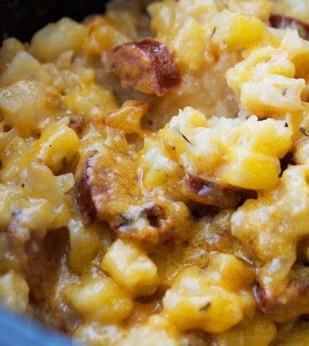 Pour over sausage and hash browns. Crockpot Smoked Sausage and Hash Brown Casserole - Recipes ...
