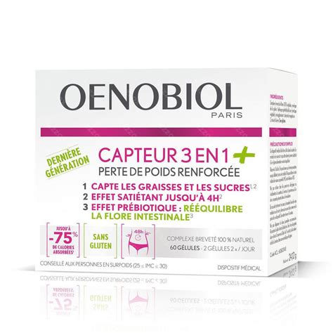 Oenobiol Capteur 3en1 60 Caps Pazzox Pharmacie En Ligne