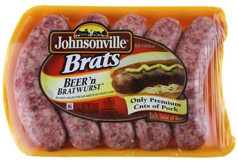 Johnsonville Beer Brats 5ct Hy Vee Aisles Online Grocery Shopping