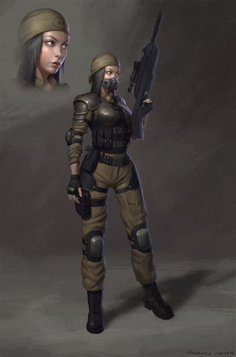 Soldier Girl By Naranb On Deviantart 캐릭터 초상화 캐릭터 디자인 캐릭터 아이디어 괴물 예술