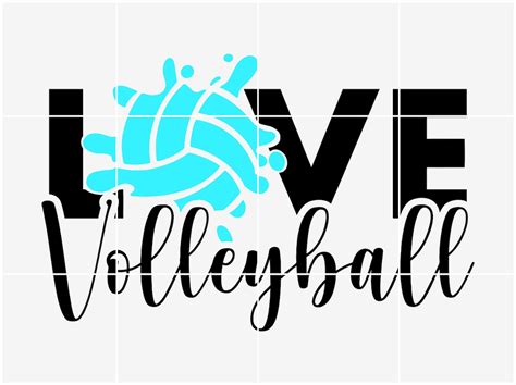 Love Volleyball. Svg Cut Files. Volleyball. Svg Png Eps Pdf - Etsy