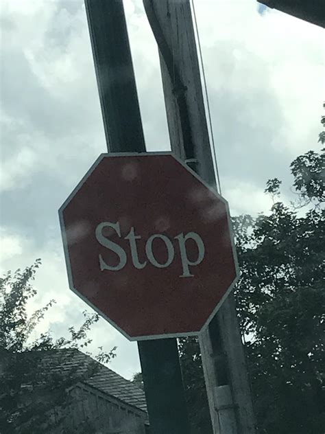 This Stop Sign With An Interesting Font Rmildlyinteresting