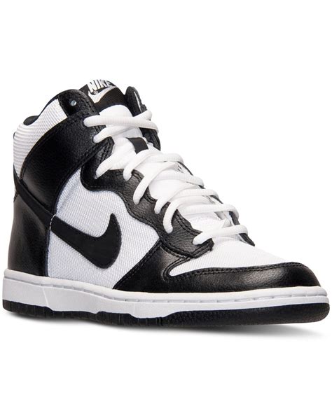 Nike Womens Dunk High Skinny Casual Sneakers From Finish Line In White