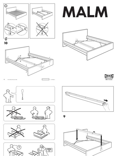Ikea Malm Bed Assembly Instructions Queen