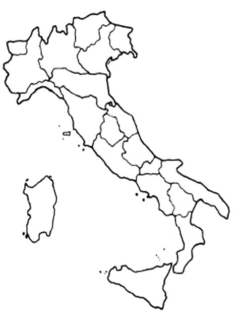 Cartina Geografica Italia Da Colorare Immagini Colorare Images And
