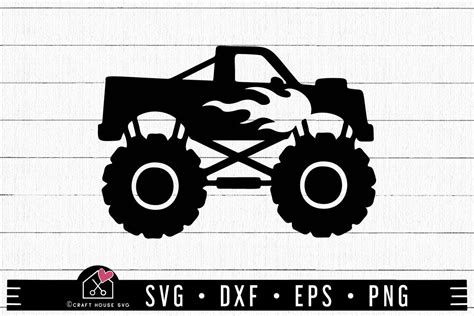 FREE Monster truck SVG - Craft House SVG