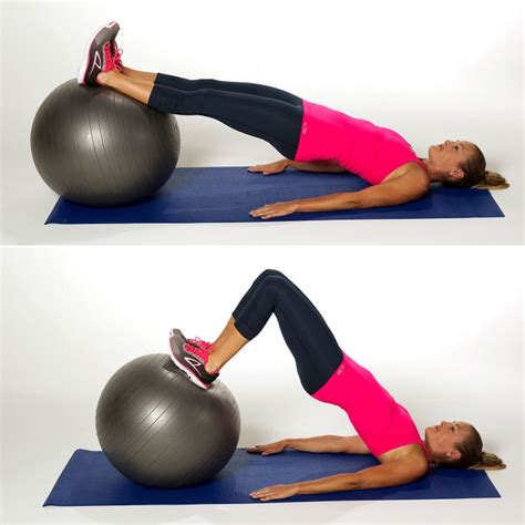 Lying Hamstring Curl Exercises To Get Rid Of A Flat Butt Popsugar