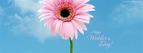Mothers Day Pink Flower Facebook Cover Photo
