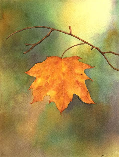 The Last Leaf Painting By Gladys Folkers