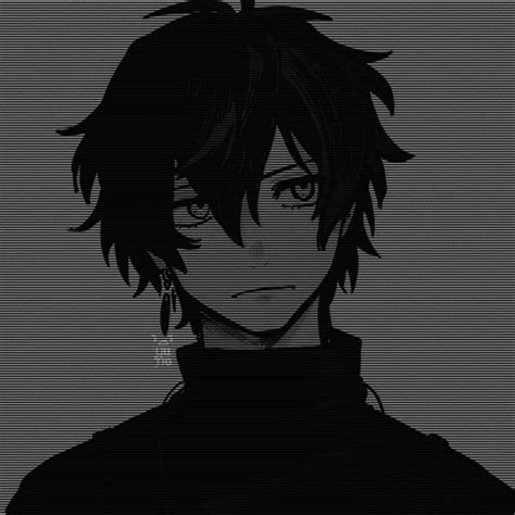 ᴍᴀɴɢᴀ ɪᴄᴏɴs Anime Black Hair Anime Art Dark Anime Monochrome