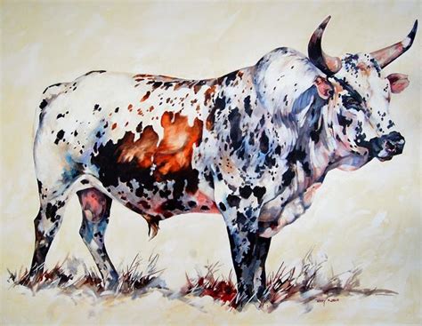 Terry Kobus Originals Gallery Nguni Cattle Nguni Cattle Bull