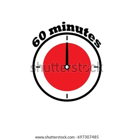 ✓ at all categories , home & garden , home decor , clocks , hourglasses. 60 Minutes Clock Dial Simple Flat Stock Vector 697307485 ...