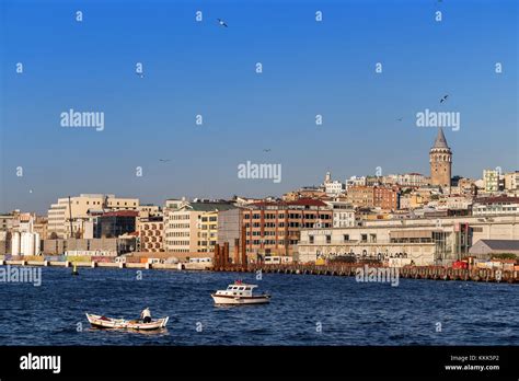 Colorful City Bosphorus Strait Istanbul Turkey Stock Photo Alamy