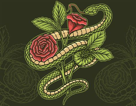 Snake Rose On Behance