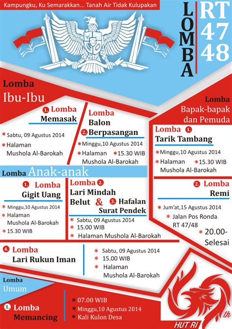 Desain Poster Lomba Memperingati Hari Kemerdekaan CDR File Free - Data Corel