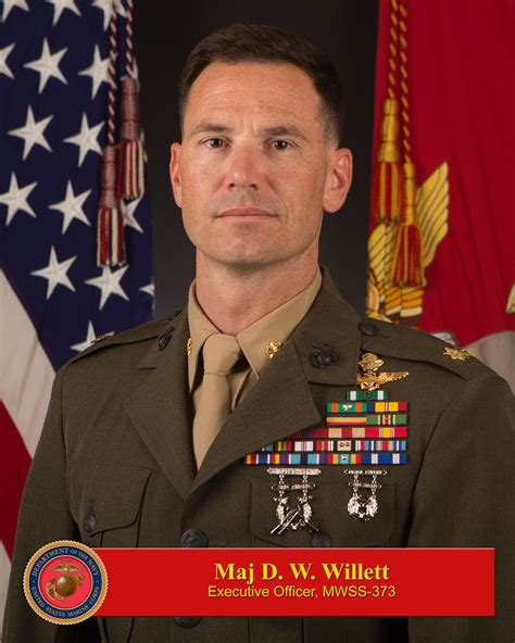 Major Daniel W Willett 3rd Marine Aircraft Wing Biography