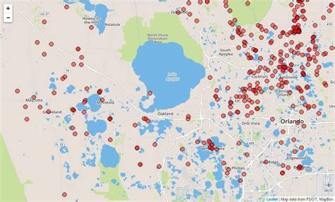 Interactive Map Florida Sinkholes Orlando Sentinel