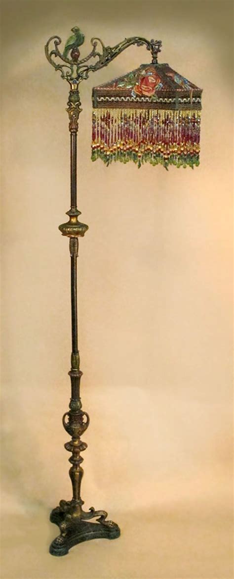 Traditional floor lamps 471 results. Victorian Beaded Floor Lamp | with one-of-a-kind beaded victorian lamp shades | Victorian lamps ...