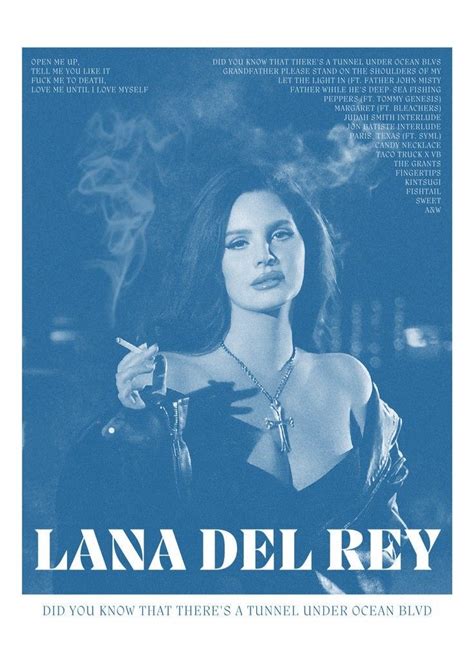 The Poster For Lana Del Rays Upcoming Album Did You Know That Theres