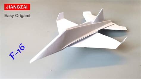 F16 Paper Plane How To Fold An Origami F 18 Fighter Jet Out Of A