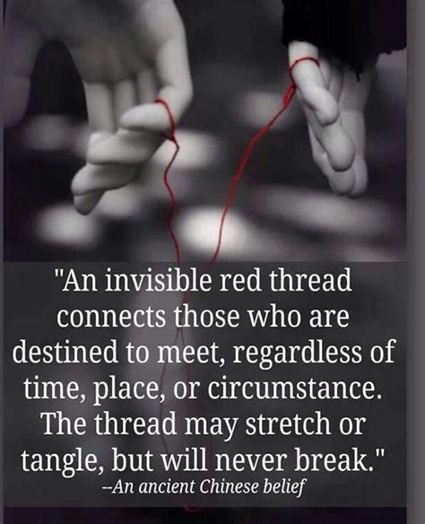 An Invisible Red Thread Connects Those Destined To Meet Regardless Of