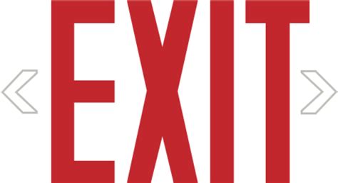 Exit Sign Png Free Logo Image