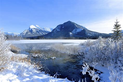 Fonds Decran Parc Canada Montagnes Neige Banff Nature Télécharger Photo