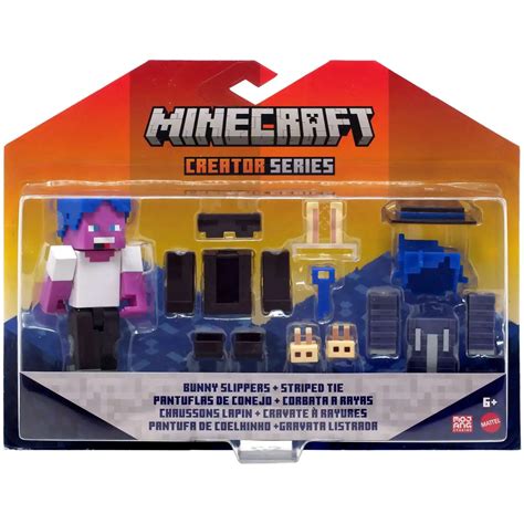 Minecraft Creator Series Bunny Slippers Striped Tie 325 Action Figure