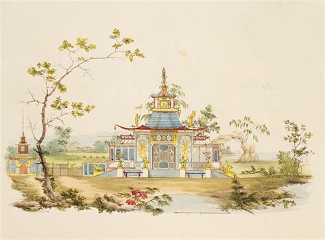 Design For A Chinese Temple C1810 Drawing By G Landi Pixels
