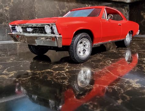 1967 Chevy Chevelle Pro Street Car 125 Scale Plastic Model Car