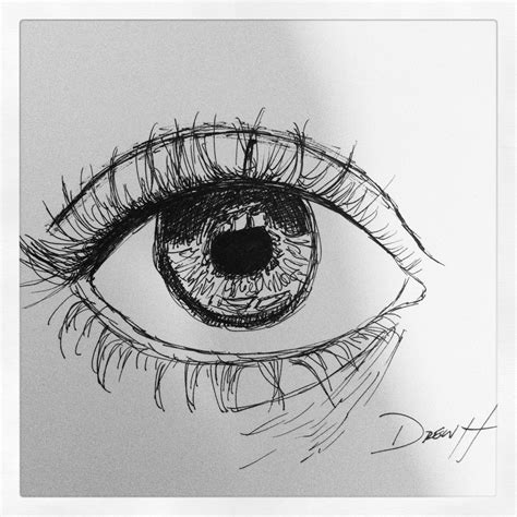 We show you how to draw simply with basic geometric shapes. Ink pen sketch. Eye | Art | Pinterest | Pen sketch ...