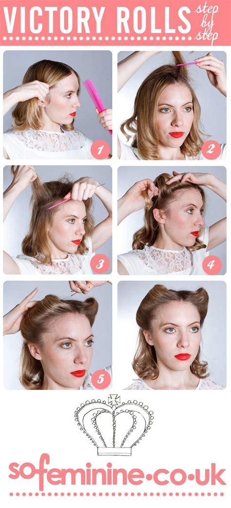 How To Do A Victory Rolls Hairstyle Roll Hairstyle Vintage