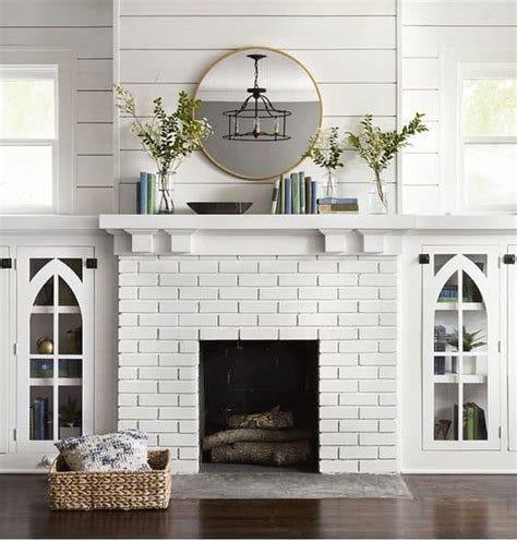 30 Stunning White Brick Fireplace Ideas Part 1 Brick Fireplace