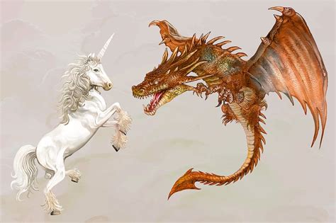 Unicorn And A Dragon