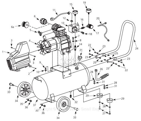 Campbell Hausfeld Hx Parts Diagram For Air Compressor Parts