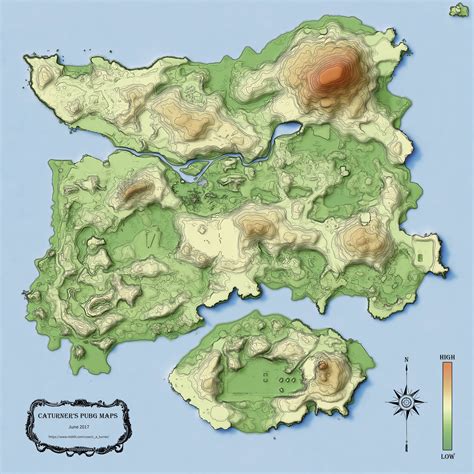 More hills and valleys, it's more challenging and slower to traverse. Alternative PUBG Maps (topographic, realistic, raw, gis ...
