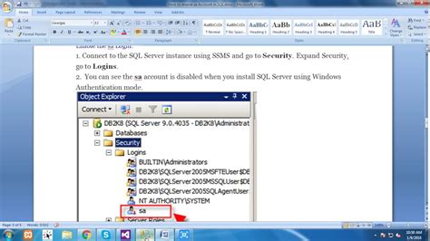 Lync Sql Tips When Deploying Enterprise Edition Hab S How To Enable Sa Account In Server