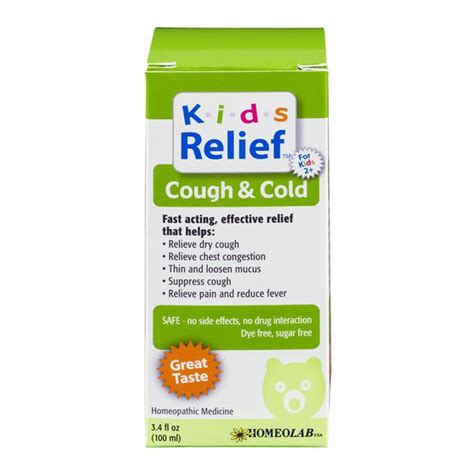 Kids Relief Cough And Cold Homeopathic Medicine 34 Fl Oz Instacart