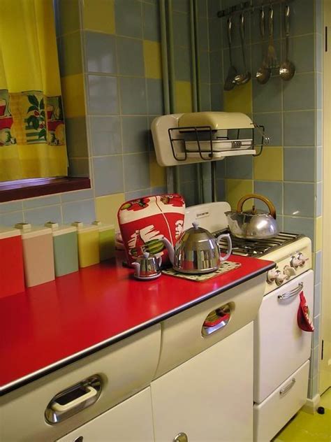 1950 Kitchen Retro Style Kitchen Kitschy Kitchen Red Kitchen