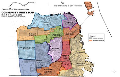 San Francisco District Map Map Of San Francisco District California