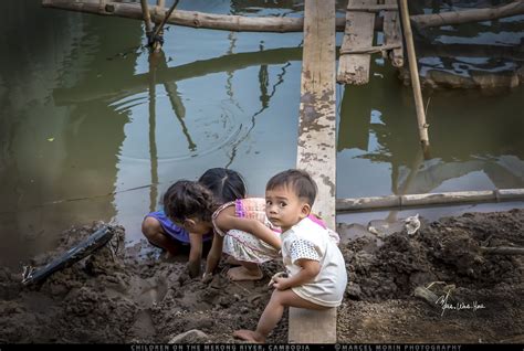 Children On The Mekong River River Children Cambodia