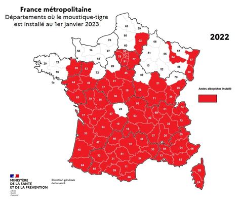 Map Deadly Tiger Mosquitoes Have Now Colonised 70 Of France