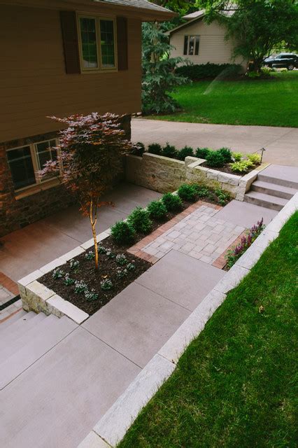 Sunken Entry Garden Contemporary Omaha By Canopy Gardens Houzz Au