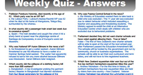 You can view your selected answers until you close this window on your browser. Ms Sholson's Students: Weekly Quiz Week 2 Term 3